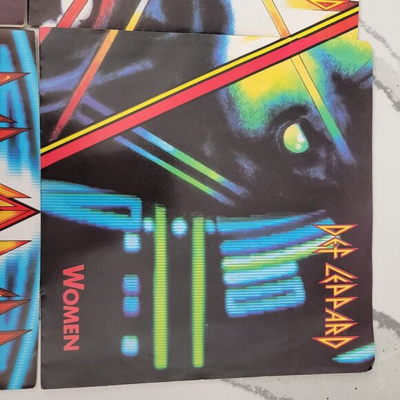 Def Leppard 4 Vinyl records Animal, Hysteria, Women and Pour Some Sugar on Me - Picture 10 of 16